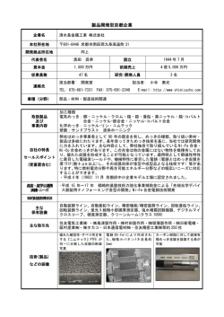 清水長金属工業 - 京都産業21