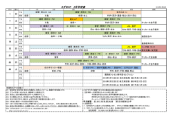 ミズモFC 1 月予定表