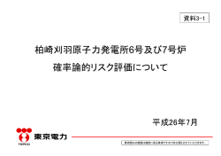 柏崎刈羽原子力発電所6号及び7号炉 確率論的リスク評価