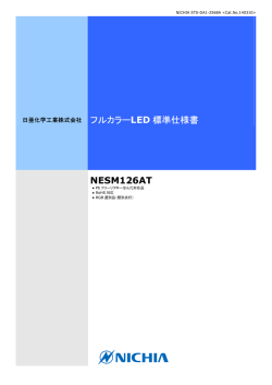 フルカラーLED 標準仕様書 NESM126AT
