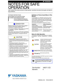 NOTES FOR SAFE OPERATION.fm