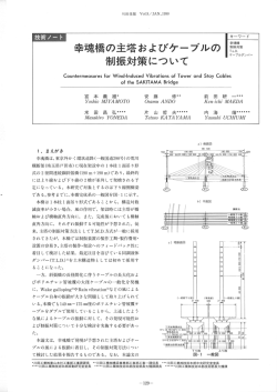幸魂橋の主塔およびケーブルの制振対策について （6.2MB）