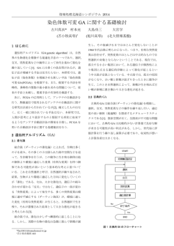 染色体数可変 GA に関する基礎検討
