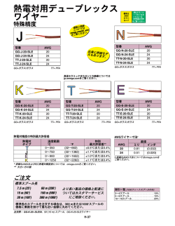 熱電対用デュープレックス ワイヤー