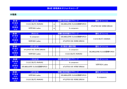 第5回 群馬県女子フットサルリーグ 日程表