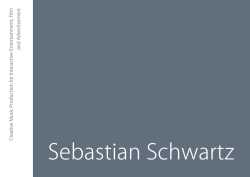 press kit (pdf) - Sebastian Schwartz