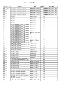 トナーカートリッジ価格表【リコー】 2014/7/8 1