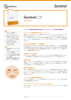 製品概要のダウンロード - Sentinel HASP HL