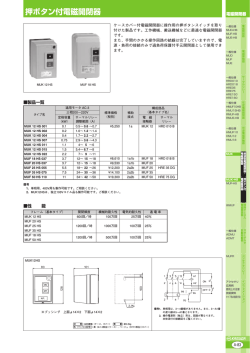 押ボタン付電磁開閉器