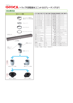 トラップ付深型排水ユニットSUSグレーチング（GF）