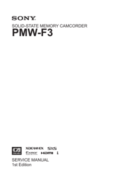 PMW-F3 Service Manual