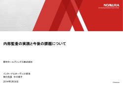 内部監査の実践と今後の課題について [PDF 1355KB]