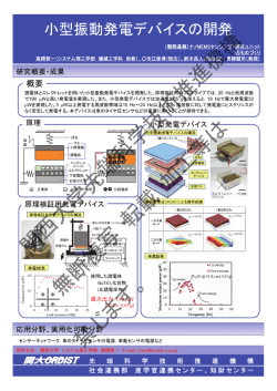 小型振動発電デバイスの開発