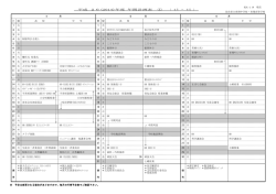 2014年度 年間計画表（前期）＜PDFファイル