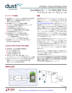 LTP5901-IPM/LTP5902-IPM - SmartMesh IPノード