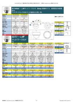 屋内ドームIP ネットワークカメ ラ