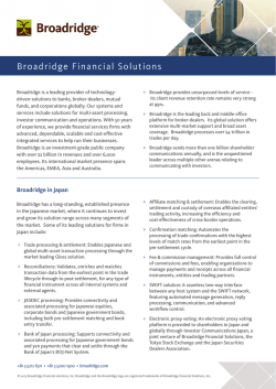 Broadridge in Japan