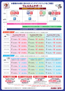 ウェルカムサポート6s（車検付）ハイブリッド専用コースあります