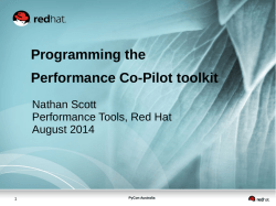 Programming the Performance Co