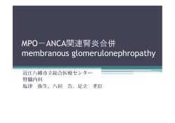 MPO-ANCA関連腎炎合併膜性腎症