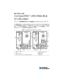 CompactRIO cRIO-9066およ びcRIO-9067 操作手順と仕様