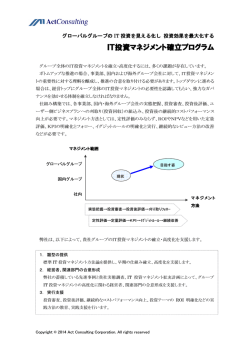 グローバルIT投資マネジメント確立・高度化