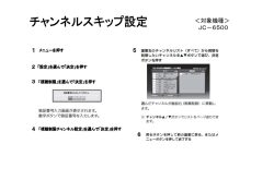 ＜対象機種＞ JC－6500