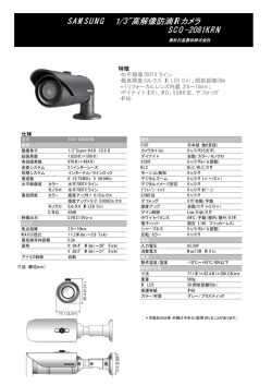SAMSUNG 1/3"高解像防滴IRカメラ SCO-2081KRN