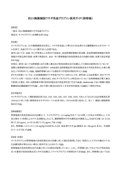 サイモグロブリン肺