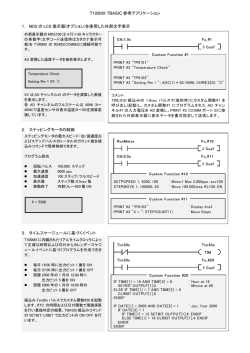 T100MX TBASIC 参考アプリケーション 1． MDS の LCD