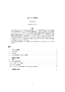 因子と可逆層