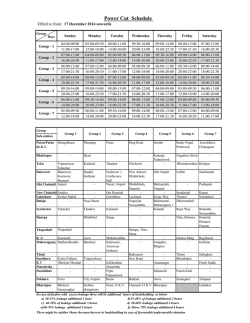 Power Cut Schedule (2 Aug onwards)
