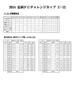 2014 足柄FCチャレンジカップ U-12