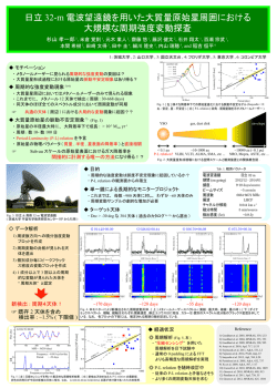 日立 32-m 電波望遠鏡を用いた大質量原始星周囲における 大