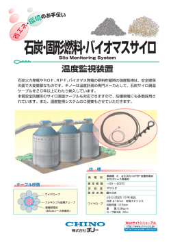 石炭サイロ測温ケーブルを使用した温度監視装置はこちら