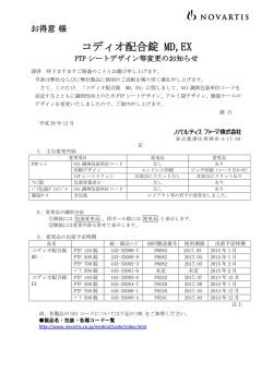 コディオ配合錠 MD,EX