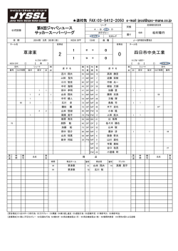 2-0 - ジャパンユースプーマスーパーリーグ