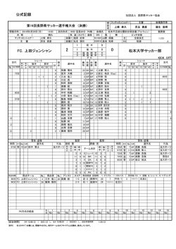 公式記録（86KB） - 長野県サッカー協会
