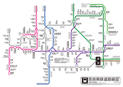 奈良県鉄道路線図 - ひまわりデザイン研究所