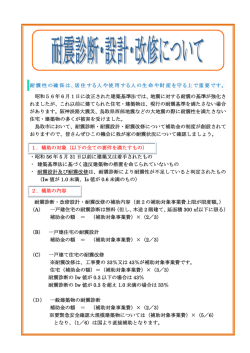 耐震診断・設計・改修について