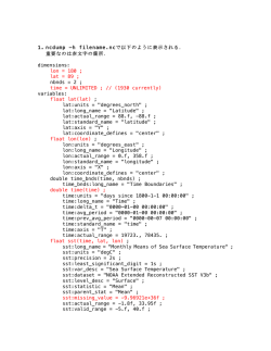 Fortranを用いたNetcdf(.nc)ファイルの読み込み