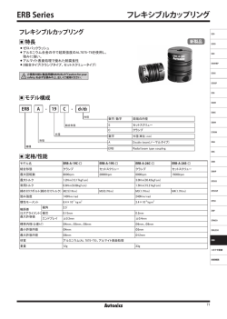 フレキシブルカップリング ERB Series