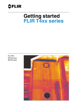 Getting started FLIR T4xx series