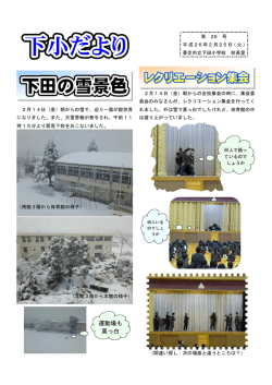 下田の雪景色