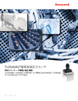 TruStability®基板実装圧力センサ、SSCシリーズ