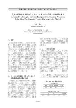 安価な超微粒子を用いたクリーンエネルギー創生と高度環境保全