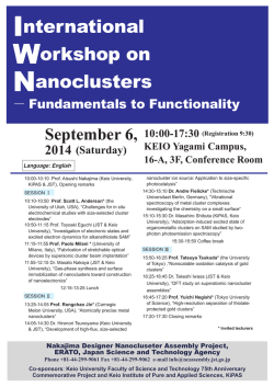 International Workshop on Nanoclusters