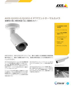 AXIS Q1932‒E/Q1932‒E PTマウントサーマルカメラ