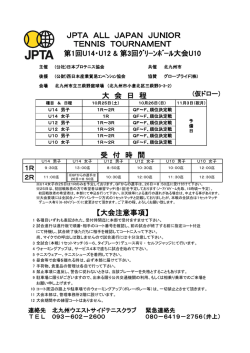 JPTA ALL JAPAN JUNIOR TENNIS TOURNAMENT