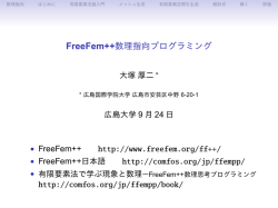 FreeFem++数理指向プログラミング